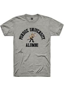 Purdue Boilermakers Grey Rally Alumni Arch Short Sleeve T Shirt