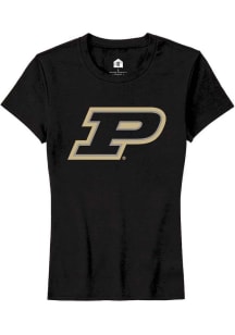 Purdue Boilermakers Black Rally Primary Logo Short Sleeve T-Shirt