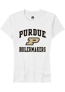 Purdue Boilermakers White Rally No 1 Short Sleeve T-Shirt