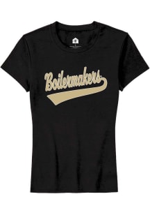 Purdue Boilermakers Black Rally Tailsweep Short Sleeve T-Shirt