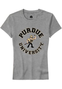 Purdue Boilermakers Grey Rally Circle Short Sleeve T-Shirt