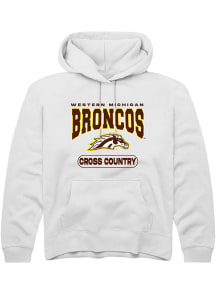 Rally Western Michigan Broncos Youth White Cross Country Long Sleeve Hoodie