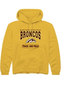 Rally Western Michigan Broncos Youth Gold Track and Field Long Sleeve Hoodie
