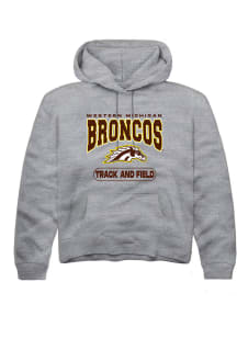 Rally Western Michigan Broncos Youth Grey Track and Field Long Sleeve Hoodie