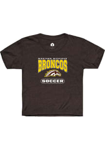 Rally Western Michigan Broncos Youth Brown Soccer Short Sleeve T-Shirt