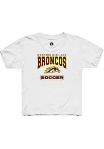 Rally Western Michigan Broncos Youth White Soccer Short Sleeve T-Shirt