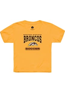 Rally Western Michigan Broncos Youth Gold Soccer Short Sleeve T-Shirt