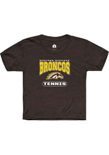 Rally Western Michigan Broncos Youth Brown Tennis Short Sleeve T-Shirt