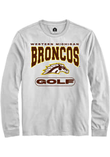 Rally Western Michigan Broncos White Golf Long Sleeve T Shirt