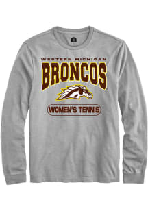 Rally Western Michigan Broncos Grey Womens Tennis Long Sleeve T Shirt