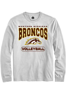 Rally Western Michigan Broncos White Volleyball Long Sleeve T Shirt
