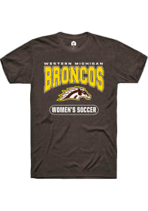 Western Michigan Broncos Brown Rally Womens Soccer Short Sleeve T Shirt