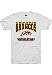 Western Michigan Broncos White Rally Womens Soccer Short Sleeve T Shirt