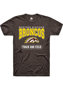 Rally Western Michigan Broncos Brown Track and Field Short Sleeve T Shirt