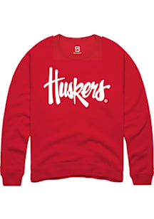 Summit Sportswear Nebraska Cornhuskers Mens Red Alt Logo Long Sleeve Crew Sweatshirt