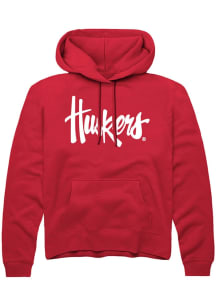 Rally Nebraska Cornhuskers Mens Red Alt Logo Long Sleeve Hoodie