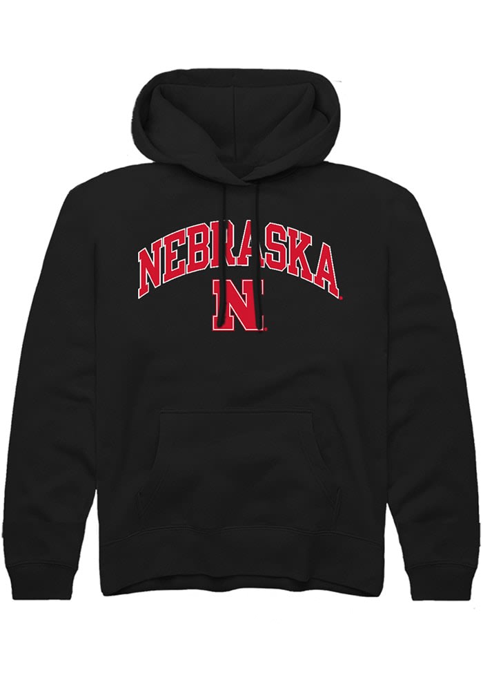 【KOOLOSET】NEBRASKA Hood Nebraska Cornhuskers Summit Sportswear Youth BLACK Arch Logo