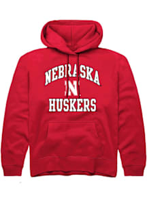 Summit Sportswear Nebraska Cornhuskers Youth Red Number 1 Primary Long Sleeve Hoodie