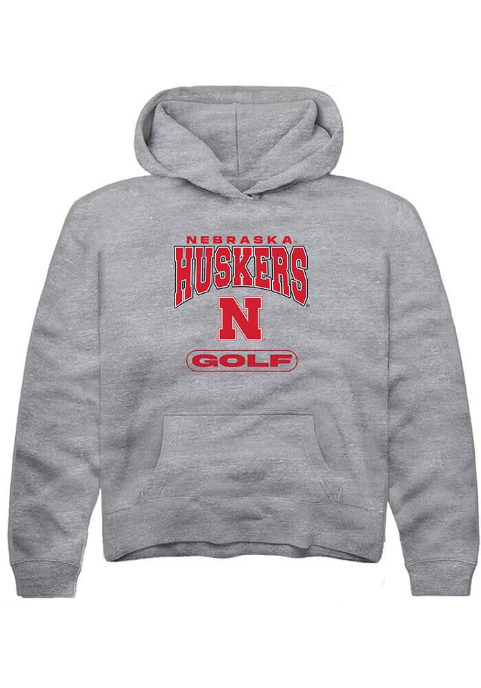 【DISCERNMENT】NEBRASKA letter over hoody Summit Sportswear Nebraska Cornhuskers Mens GREY Grandma