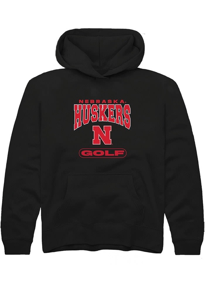 【KOOLOSET】NEBRASKA Hood Nebraska Cornhuskers Summit Sportswear Youth BLACK Golf Long