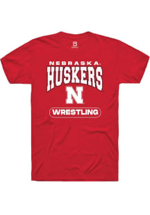 Nebraska Cornhuskers Cardinal Summit Sportswear Wrestling Short Sleeve T Shirt
