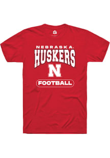 Rally Nebraska Cornhuskers Red Football Short Sleeve T Shirt