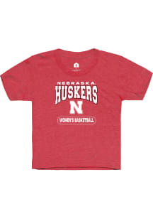 Rally Nebraska Cornhuskers Youth Red Womens Basketball Short Sleeve T-Shirt
