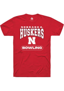 Nebraska Cornhuskers Cardinal Rally Bowling Short Sleeve T Shirt