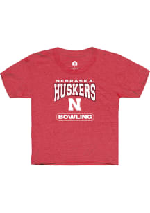 Rally Nebraska Cornhuskers Youth Red Bowling Short Sleeve T-Shirt