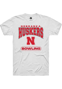 Nebraska Cornhuskers White Rally Bowling Short Sleeve T Shirt