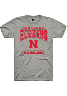 Nebraska Cornhuskers Grey Rally Bowling Short Sleeve T Shirt