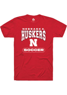 Rally Nebraska Cornhuskers Red Soccer Short Sleeve T Shirt