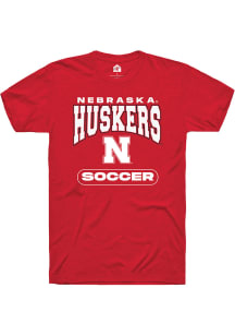 Rally Nebraska Cornhuskers Red Soccer Short Sleeve T Shirt