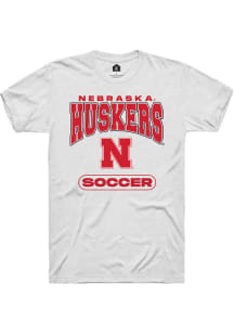 Rally Nebraska Cornhuskers White Soccer Short Sleeve T Shirt