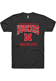 Nebraska Cornhuskers Black Summit Sportswear Womens Track and Field Short Sleeve T Shirt