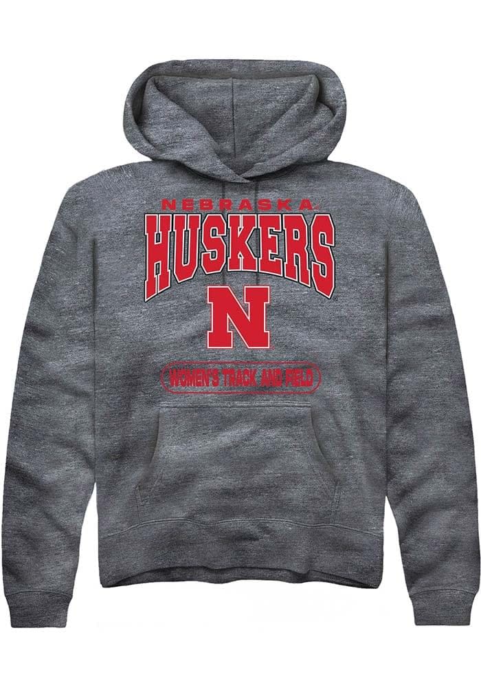 【KOOLOSET】NEBRASKA Hood Summit Sportswear Nebraska Cornhuskers Mens CHARCOAL Womens