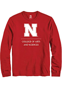 Summit Sportswear Nebraska Cornhuskers Red College of Arts and Sciences Long Sleeve T Shirt
