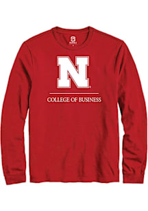 Summit Sportswear Nebraska Cornhuskers Red College of Business Long Sleeve T Shirt