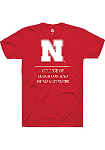 Rally Nebraska Cornhuskers Red College of Education and Human Sciences Short Sleeve T Shirt