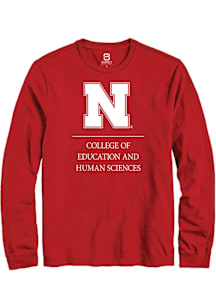 Summit Sportswear Nebraska Cornhuskers Red College of Education and Human Sciences Long Sleeve T S..