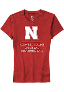 Summit Sportswear Nebraska Cornhuskers Womens Red Hixon-Lied College of Fine and Performing Arts S..