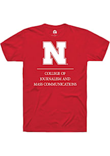 Rally Nebraska Cornhuskers Red College of Journalism and Mass Communications Short Sleeve T Shirt