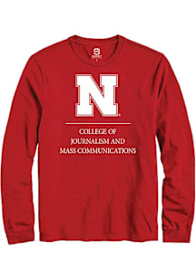 Summit Sportswear Nebraska Cornhuskers Red College of Journalism and Mass Communications Long Slee..
