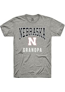 Summit Sportswear Nebraska Cornhuskers Grey Grandpa Short Sleeve T Shirt