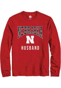 Rally Nebraska Cornhuskers Red Husband Long Sleeve T Shirt