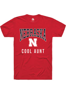 Rally Nebraska Cornhuskers Red Cool Aunt Short Sleeve T Shirt