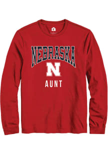 Rally Nebraska Cornhuskers Red Aunt Long Sleeve T Shirt