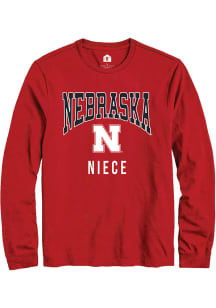Rally Nebraska Cornhuskers Red Niece Long Sleeve T Shirt
