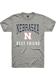 Rally Nebraska Cornhuskers Grey Best Friend Short Sleeve T Shirt