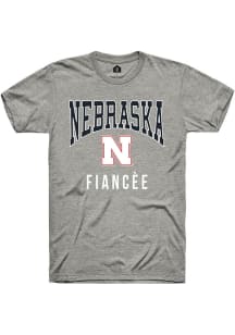 Rally Nebraska Cornhuskers Grey Fiancée Short Sleeve T Shirt